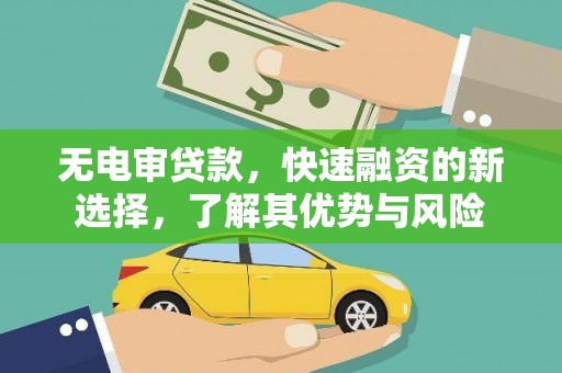 保康无电审贷款，快速融资的新选择，了解其优势与风险