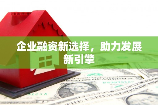保康企业融资新选择，助力发展新引擎