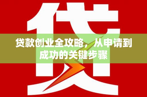 保康贷款创业全攻略，从申请到成功的关键步骤