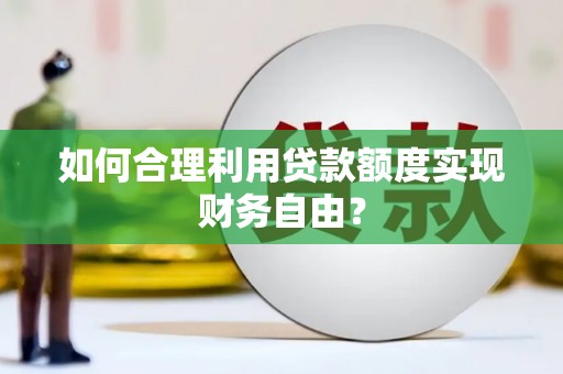 保康如何合理利用贷款额度实现财务自由？