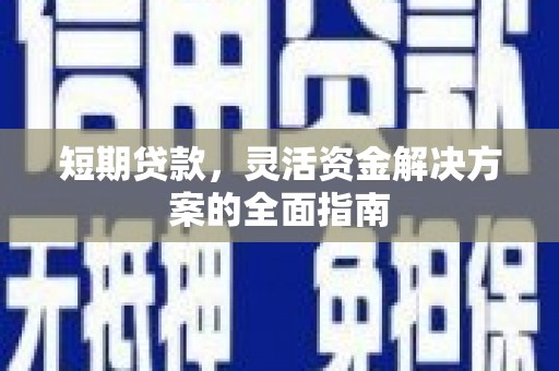 保康短期贷款，灵活资金解决方案的全面指南