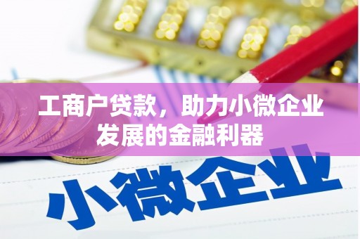 保康工商户贷款，助力小微企业发展的金融利器