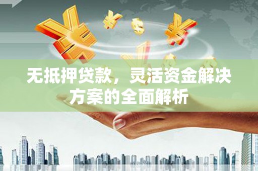保康无抵押贷款，灵活资金解决方案的全面解析