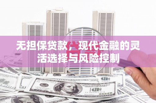 保康无担保贷款，现代金融的灵活选择与风险控制