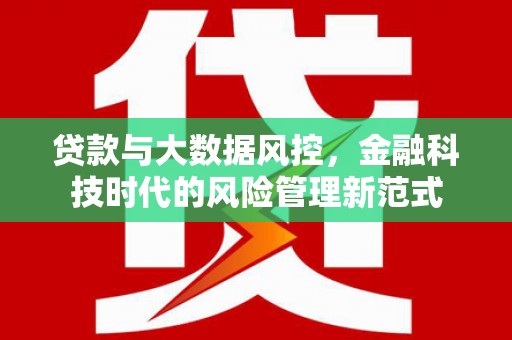 保康贷款与大数据风控，金融科技时代的风险管理新范式