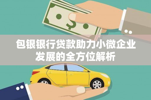 保康包银银行贷款助力小微企业发展的全方位解析