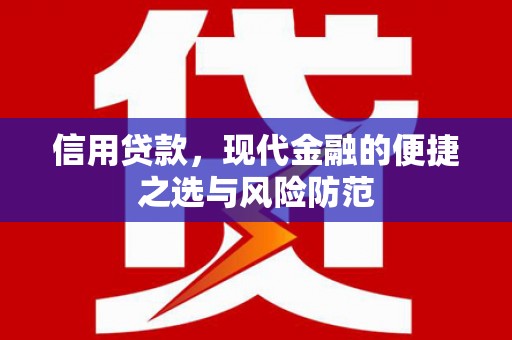 保康信用贷款，现代金融的便捷之选与风险防范