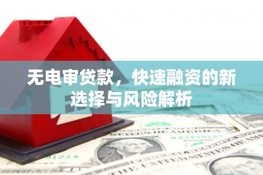 保康无电审贷款，快速融资的新选择与风险解析