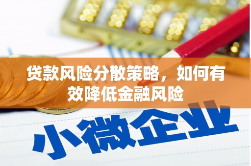 保康贷款风险分散策略，如何有效降低金融风险