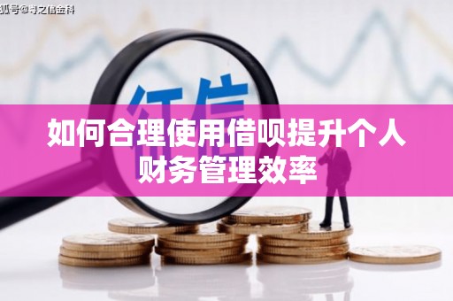 保康如何合理使用借呗提升个人财务管理效率