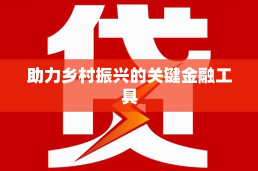 保康助力乡村振兴的关键金融工具