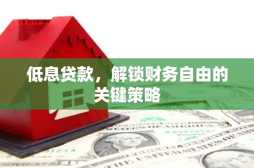 保康低息贷款，解锁财务自由的关键策略