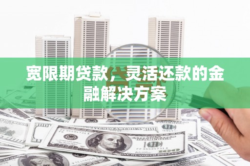 保康宽限期贷款，灵活还款的金融解决方案