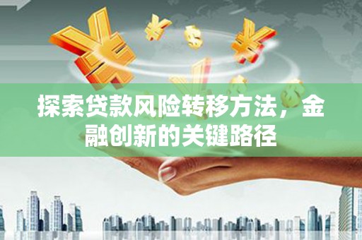 保康探索贷款风险转移方法，金融创新的关键路径