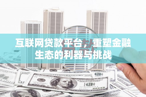 保康互联网贷款平台，重塑金融生态的利器与挑战