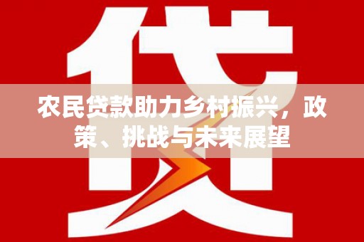 保康农民贷款助力乡村振兴，政策、挑战与未来展望