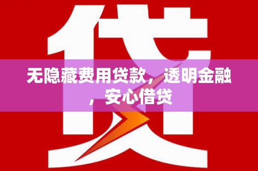 保康无隐藏费用贷款，透明金融，安心借贷