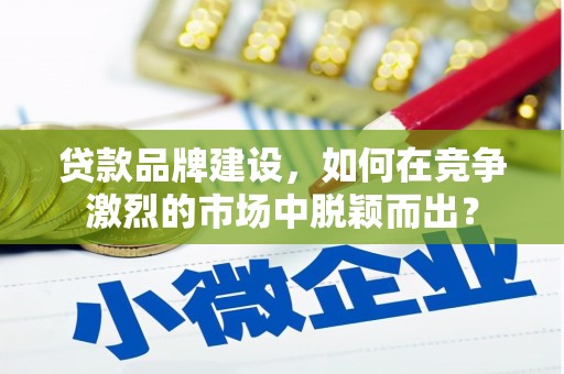 保康贷款品牌建设，如何在竞争激烈的市场中脱颖而出？